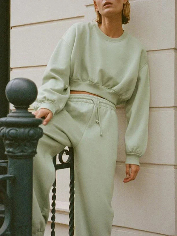 Merel | Zweiteiliges Crop-Top-Set
