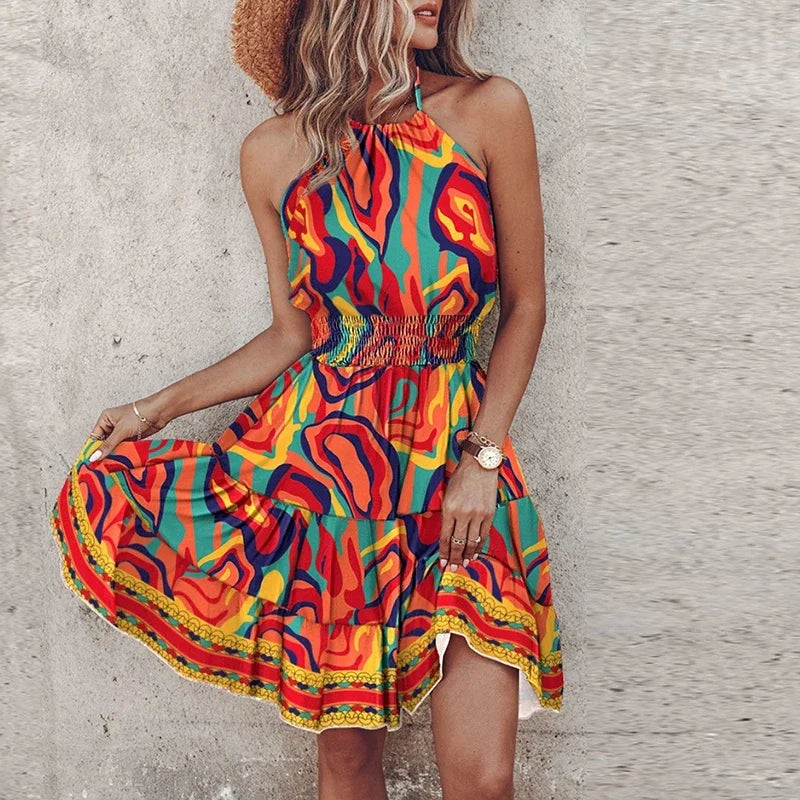 Loxlie | Rückenfreies Kleid
