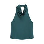 Elara | Elegantes Satin-Halter-Top
