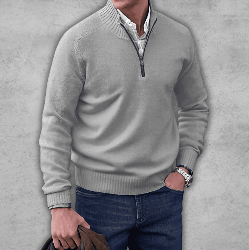 Markus | Eleganter Reißverschluss-Pullover
