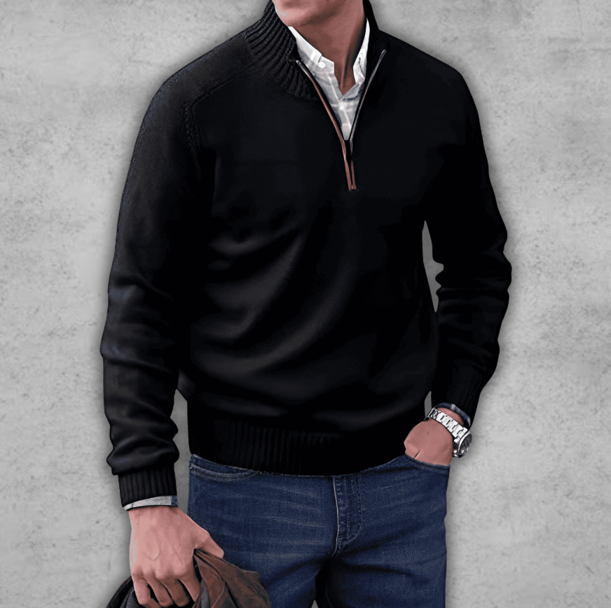Markus | Eleganter Reißverschluss-Pullover