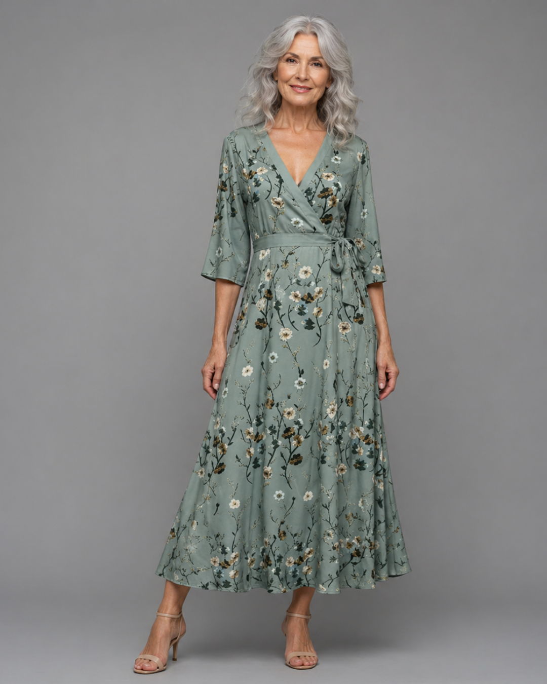 Selora | Halter Bloom Flow Maxi Kleid