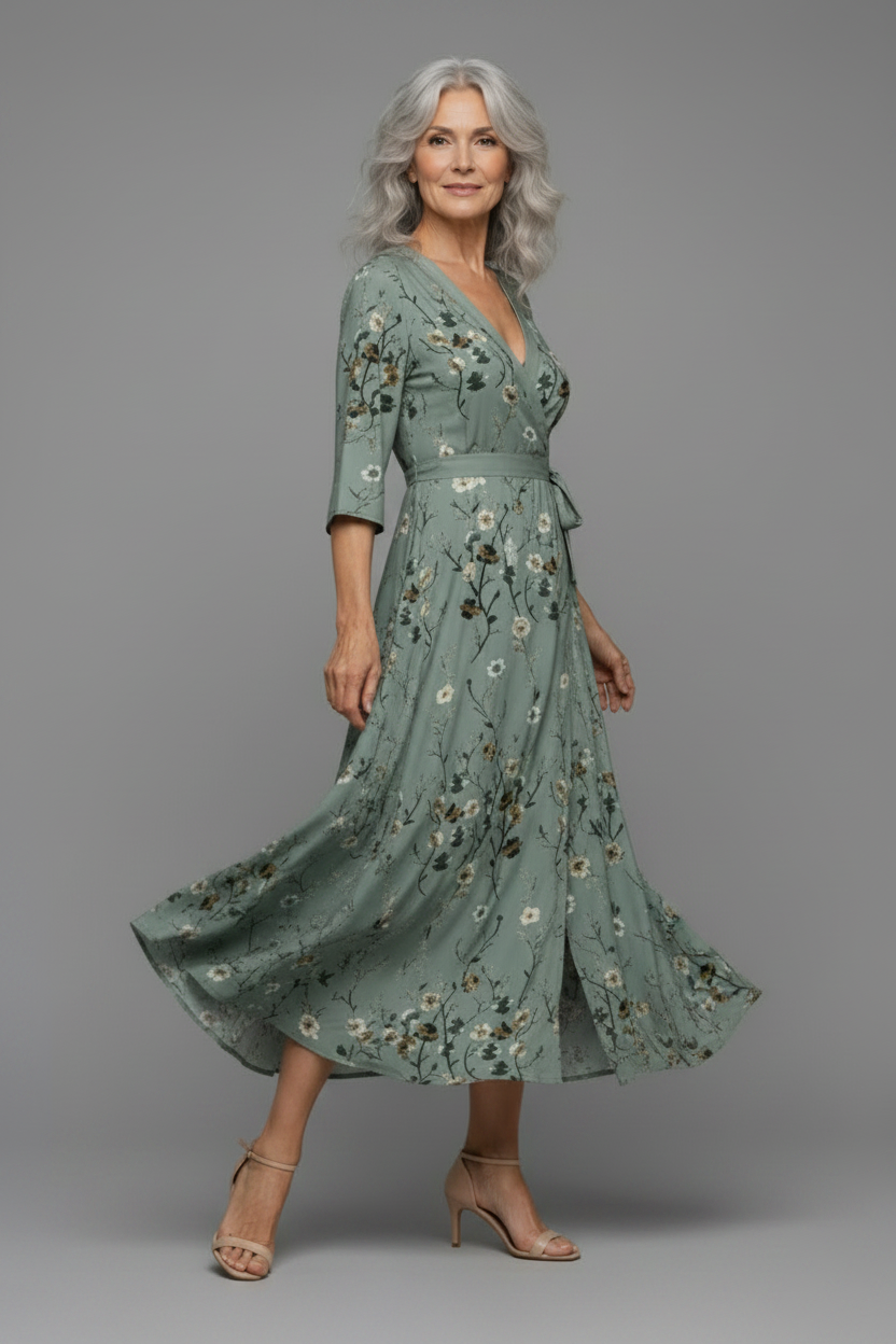 Selora | Halter Bloom Flow Maxi Kleid