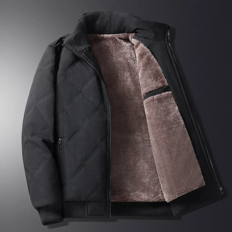 Nolan | Jacke mit Stehkragen und Diamantmuster