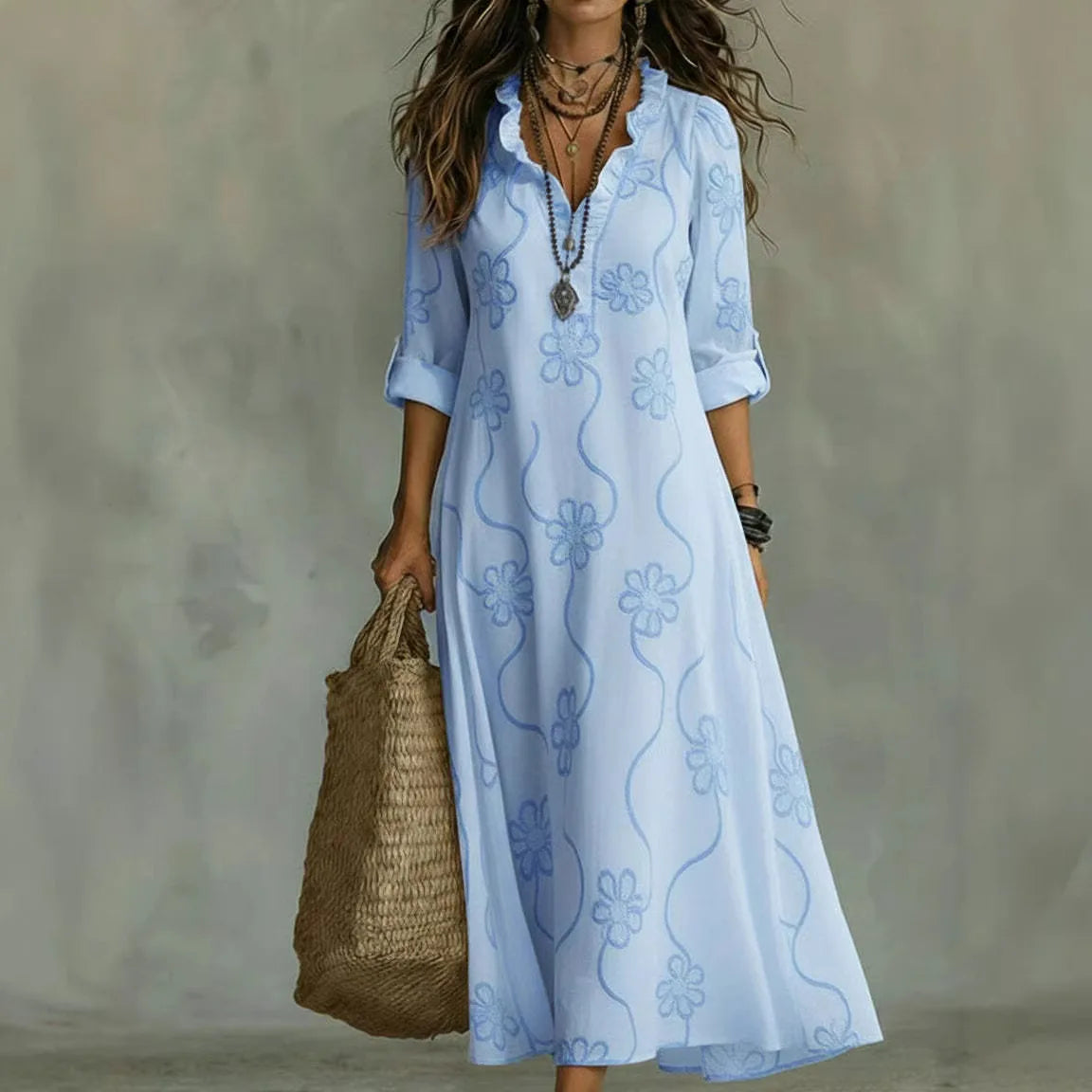 Sienna™ |  Bauchkaschierendes Sommerkleid mit Blumenmuster