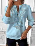 Carlene | Pullover mit halbem Reißverschluss