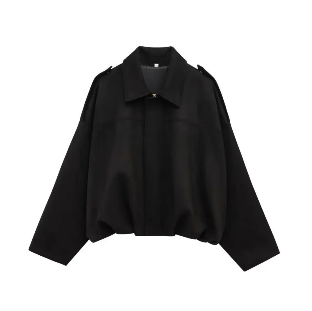 Marlene | Oversized Jacke in Velours-Optik