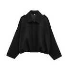 Marlene | Oversized Jacke in Velours-Optik