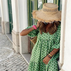Cassandra | Geometrisches Druckkleid