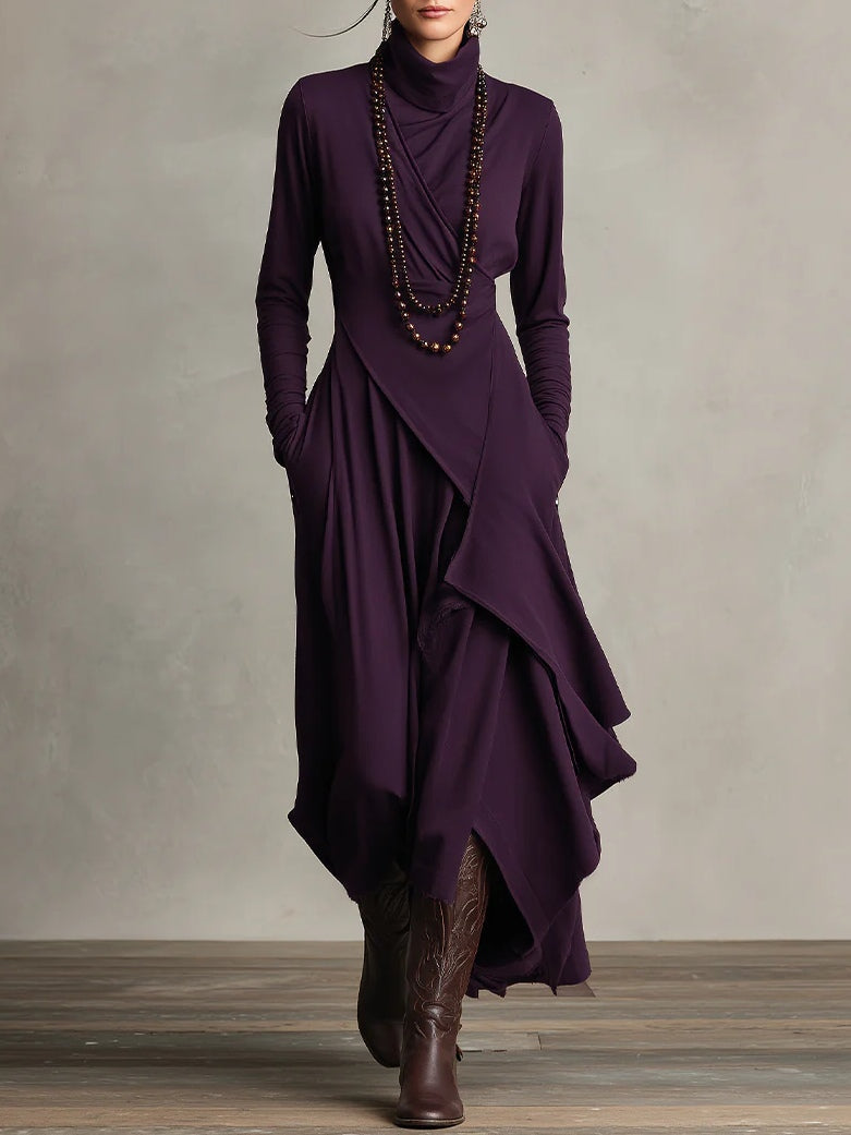 Gaille | Rollkragen Maxikleid