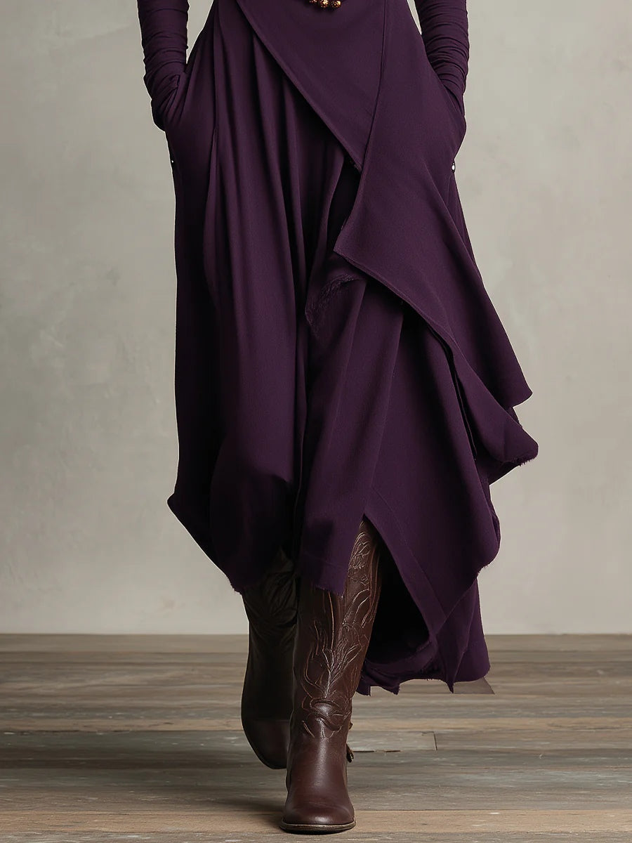 Gaille | Rollkragen Maxikleid