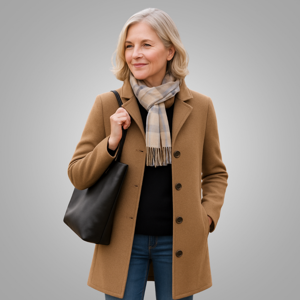 Hester | Geknöpfter Klassischer Mantel