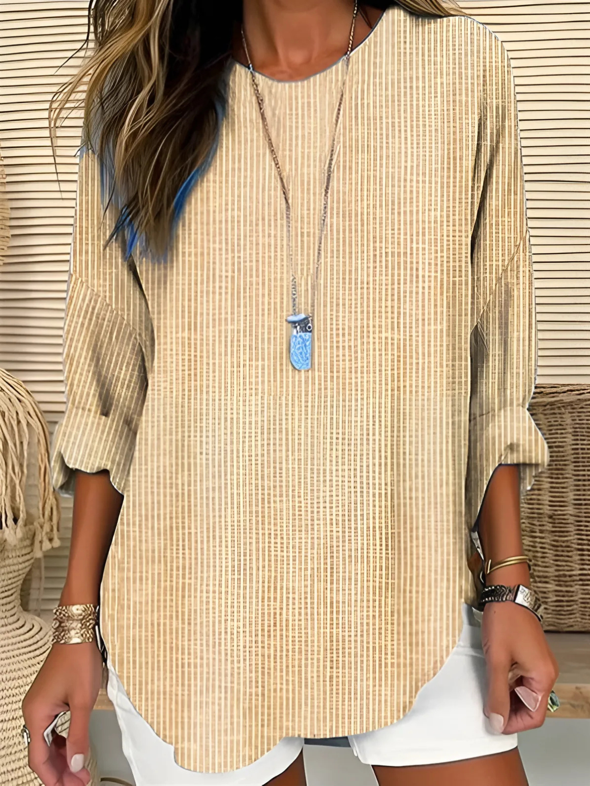 Rhea | Trendige gestreifte Bluse