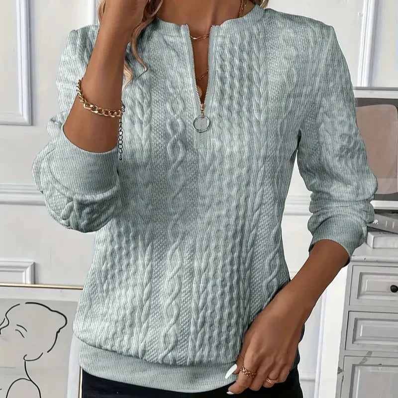 LUCIA I Pullover mit Reißverschluss