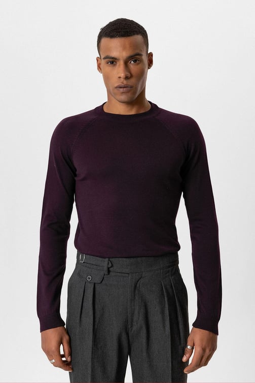 Hugo | Slim Fit Rundhals-Strickpullover