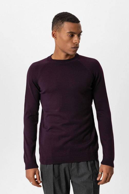 Hugo | Slim Fit Rundhals-Strickpullover