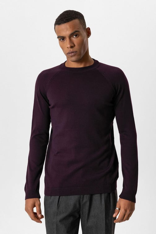 Hugo | Slim Fit Rundhals-Strickpullover