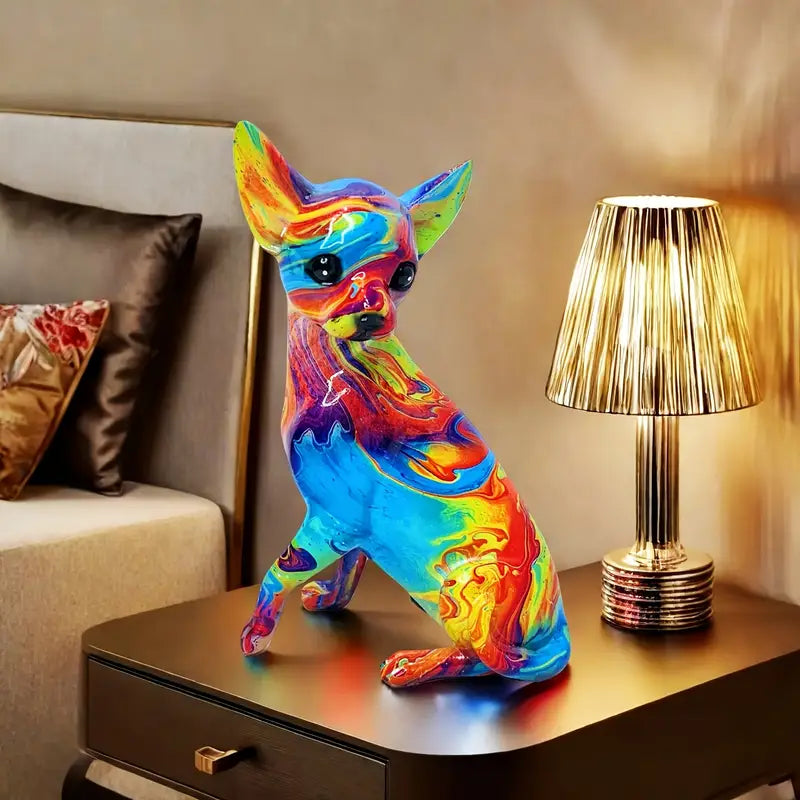Vibrante Hars Chihuahua Tafellamp