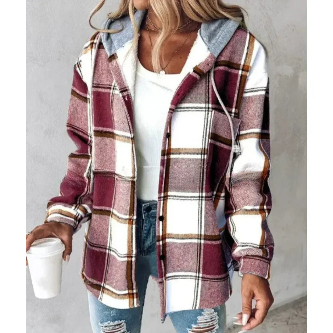 Khyra | Stylische karierte Jacke