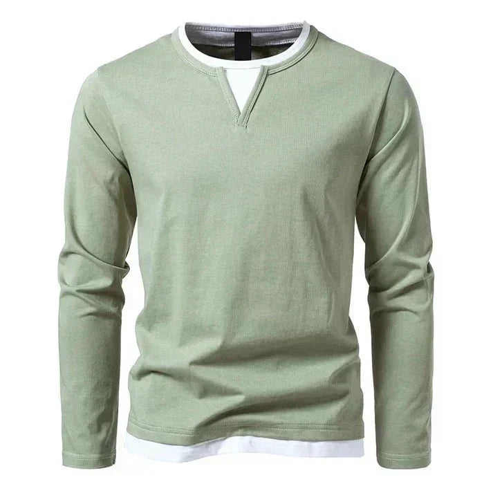 Alwin | Premium Langarmshirt aus gekämmter Baumwolle