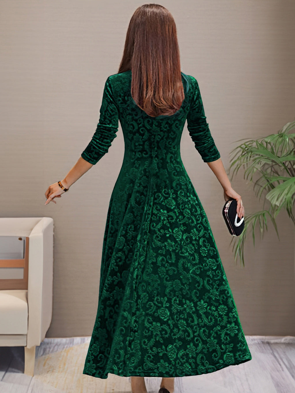 Calla | Tailliertes und Ausgestelltes Midikleid