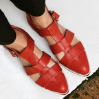 GEFLOCHTENE SANDALEN MIT SPITZE