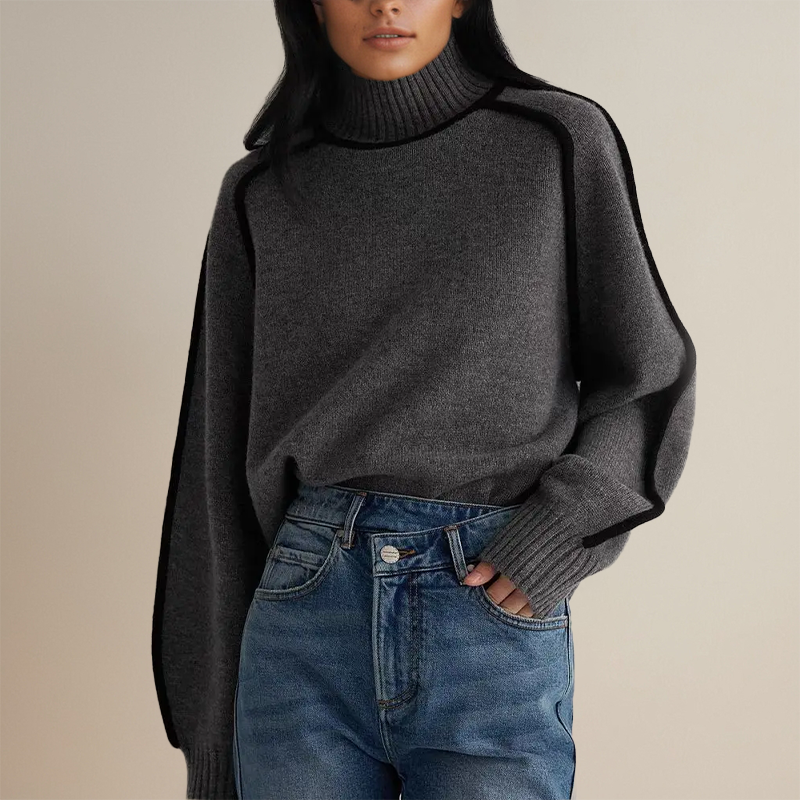 Valerie | Polka Dot Collar Sweater