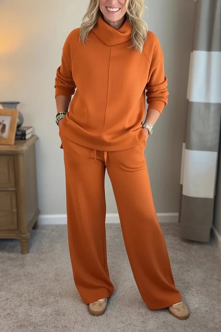 Quinn – Lässiges Turtleneck-Zweiteiler-Set