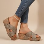 Mila | Boho Wedge Sandalen