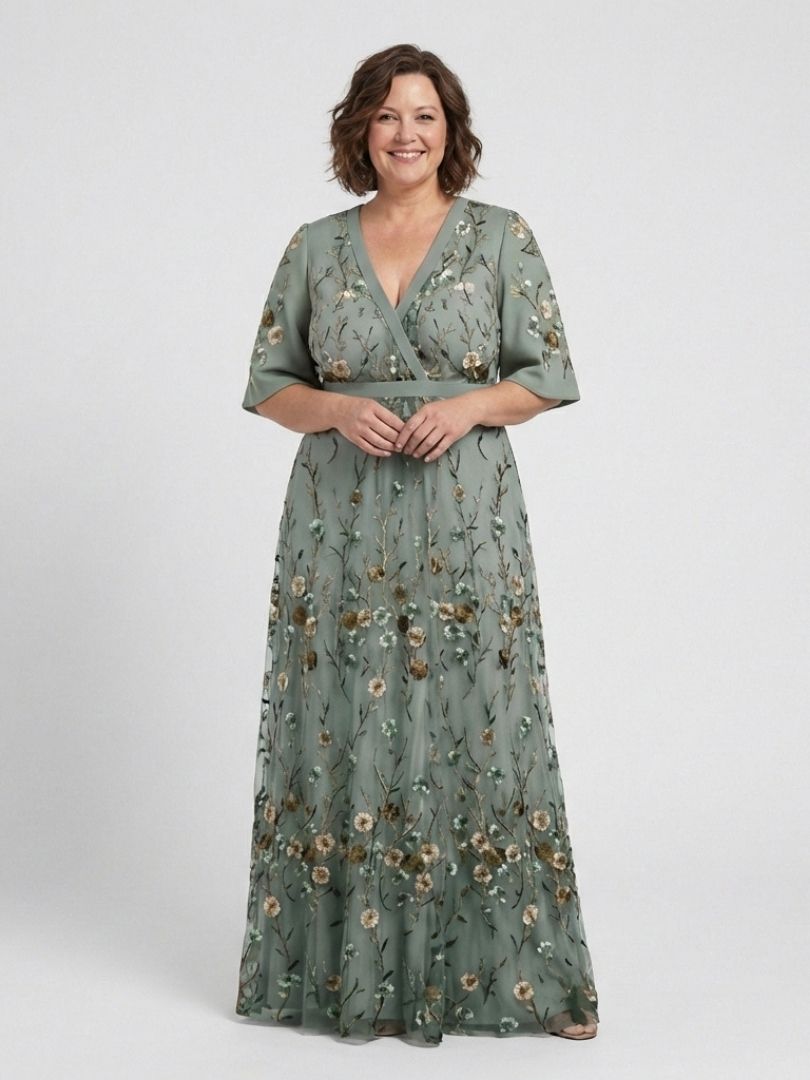 EVADNE | FLORAL MAXIKLEID