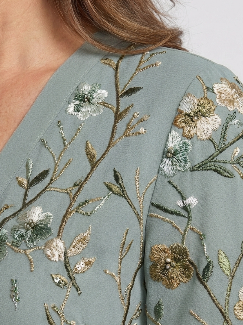EVADNE | FLORAL MAXIKLEID