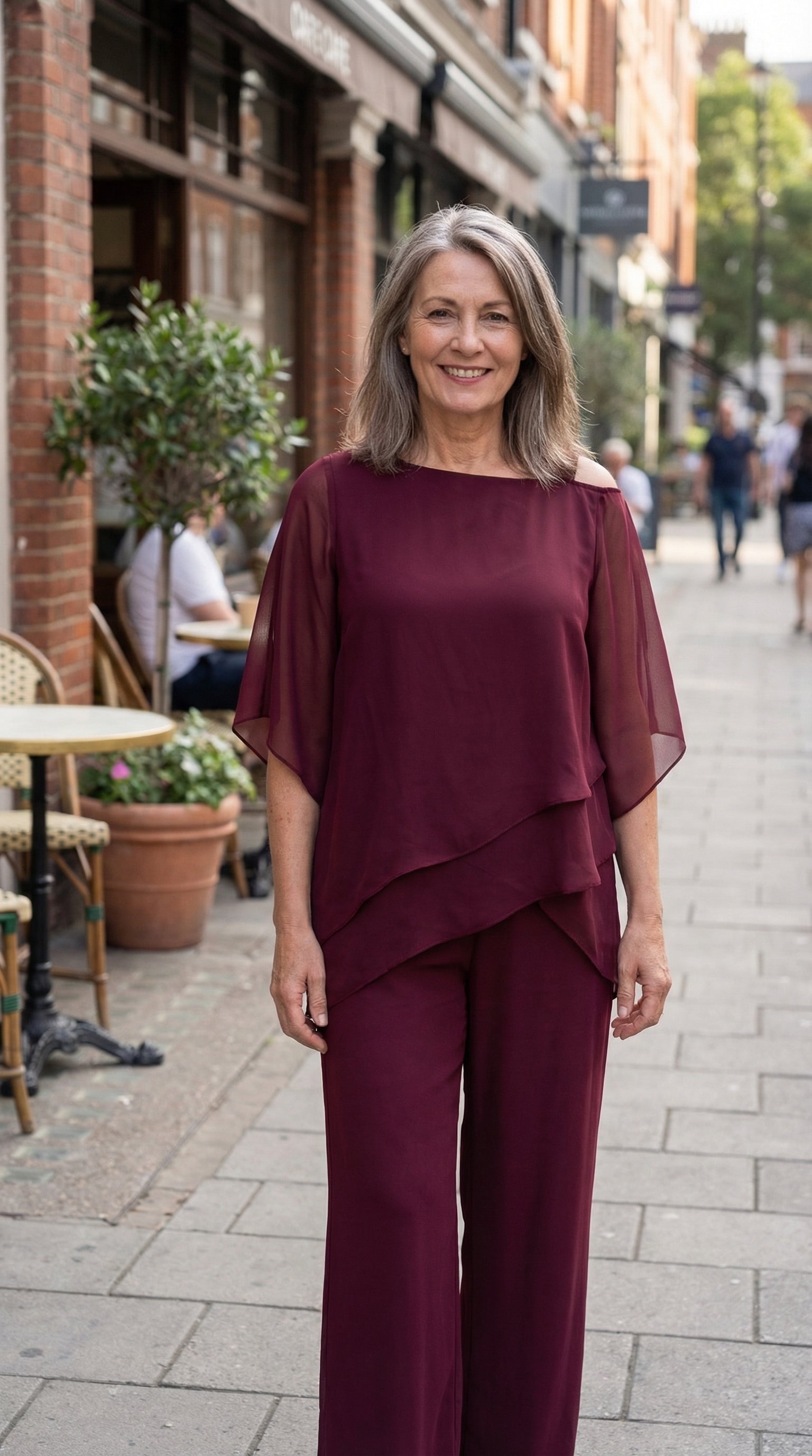Valerie | Weiches Drapiertes Zweiteiliges Set