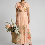 CALISTA | BLUMEN MAXIKLEID