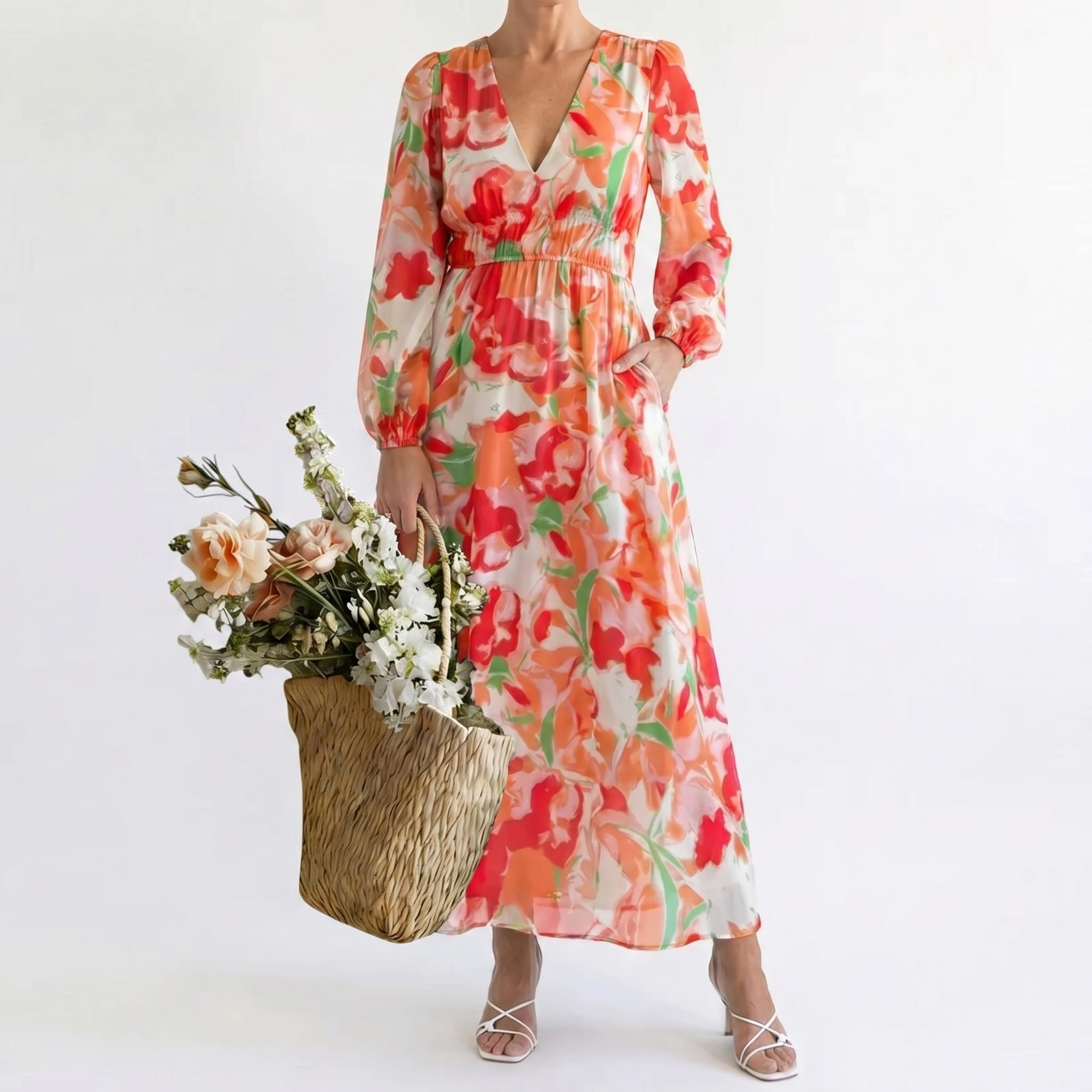 ALTHEA | FLORAL MAXI-KLEID