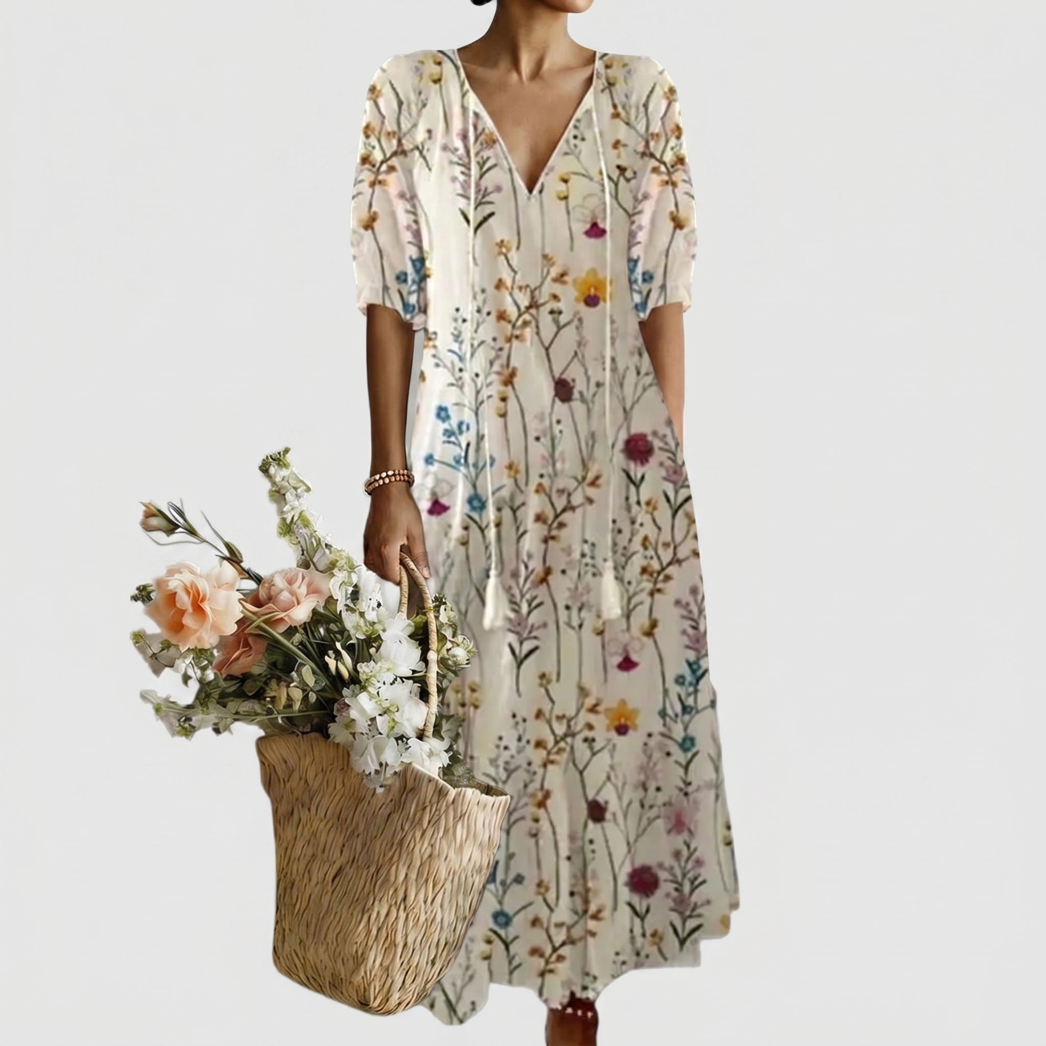 SAVANNAH | ELEGANTES MAXIKLEID