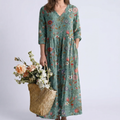 MARINA | BLUMEN MAXIKLEID