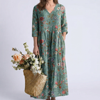 MARINA | BLUMEN MAXIKLEID