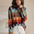 Kortasia | Karierter Rollkragenpullover