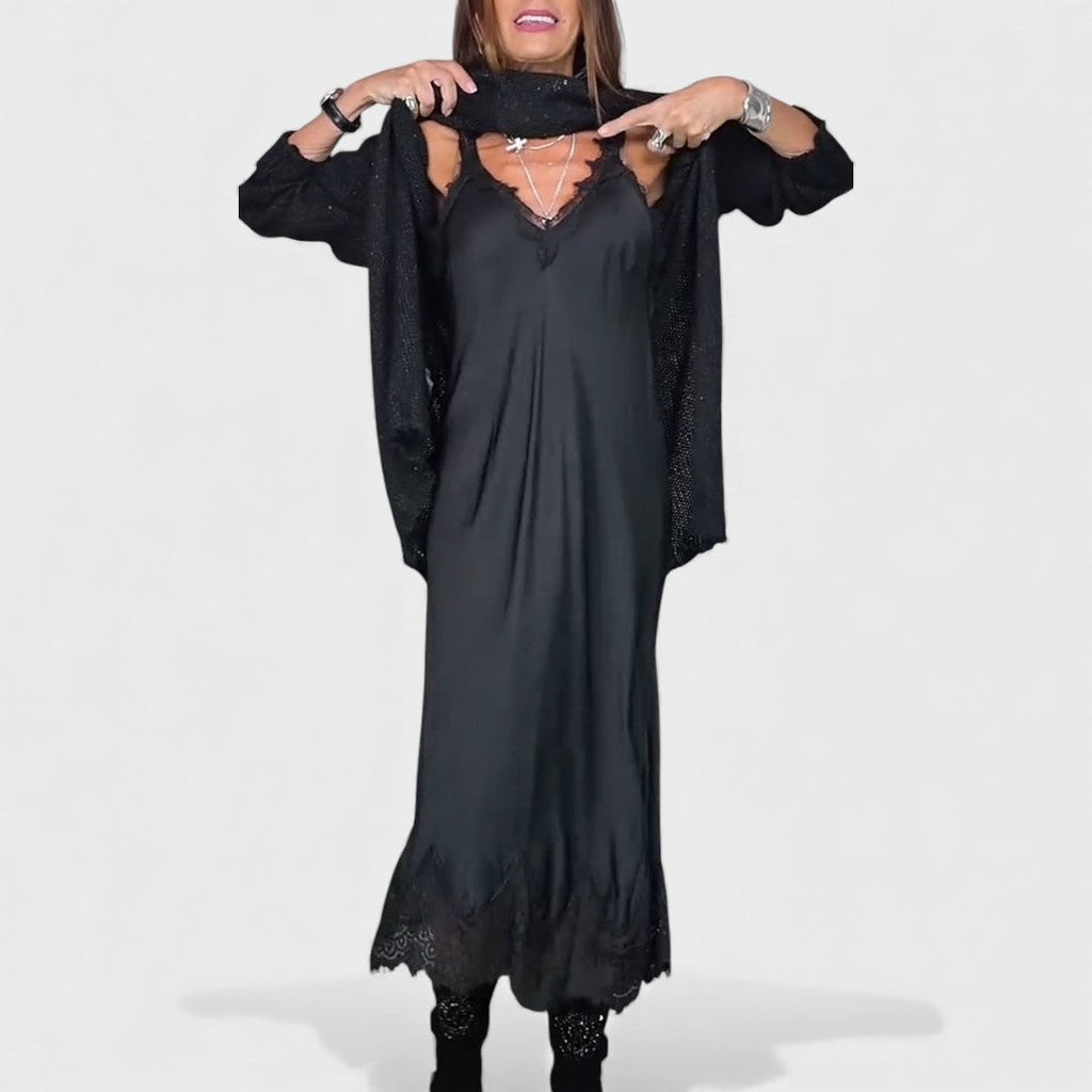 Portia – Elegantes Layered Sweater- und Kleid-Set