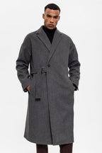Sixten | Oversized Mantel mit Taillengürtel