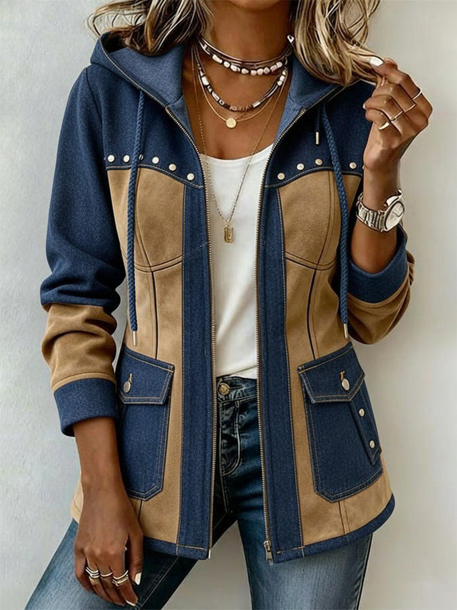 Marianne | Patchwork-Jacke mit Kapuze