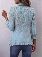 Brigitte | Plissierte Jacke mit Vintage-Paisley-Muster