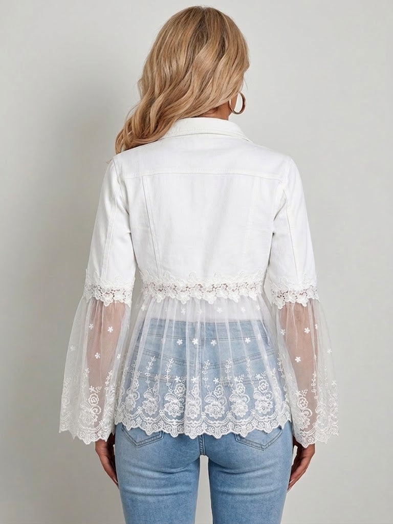 Elise | Jacke mit Spitzen-Einsatz