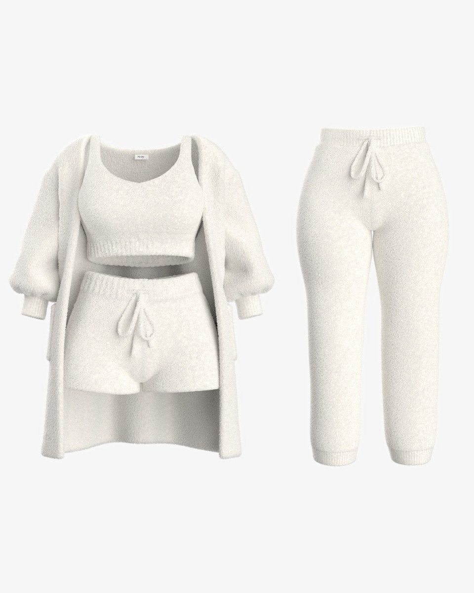 Tallulah – Bouclé Strick Pyjama Set