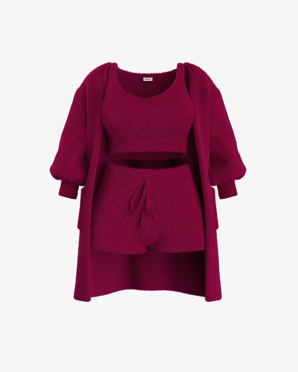 Tallulah – Bouclé Strick Pyjama Set