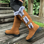 Mona | Kniehohe Wildleder-Winterstiefel