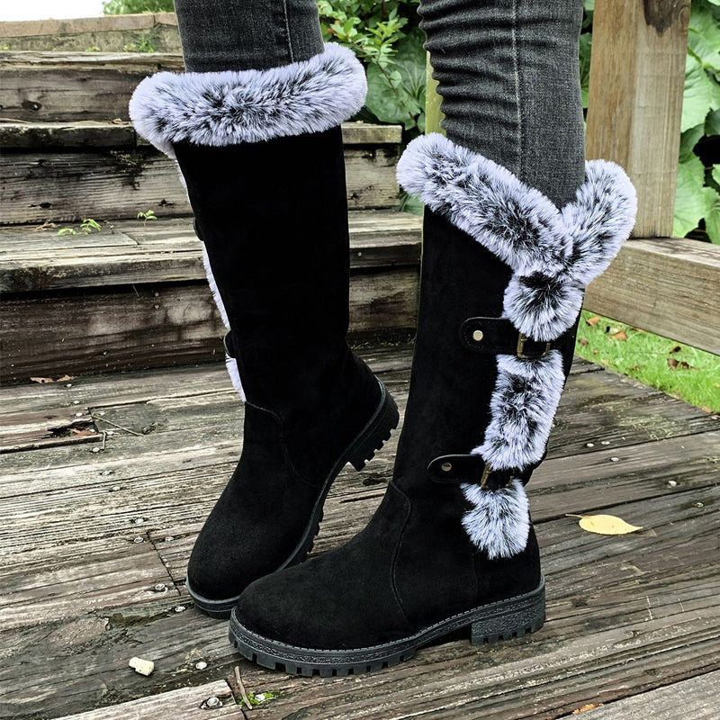 Mona | Kniehohe Wildleder-Winterstiefel