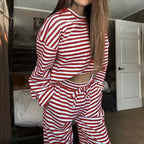 Aunora | Zweiteiliges gestreiftes Pyjama-Set
