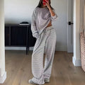 Aunora | Zweiteiliges gestreiftes Pyjama-Set