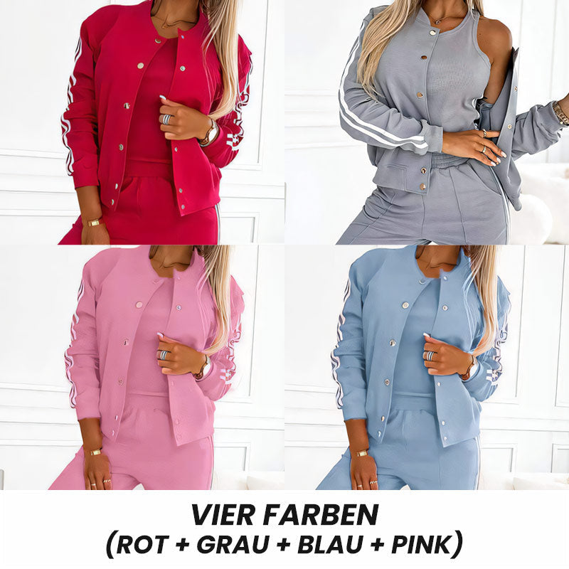 3-teiliges Damen-Set | Jacke, Top & Hose
